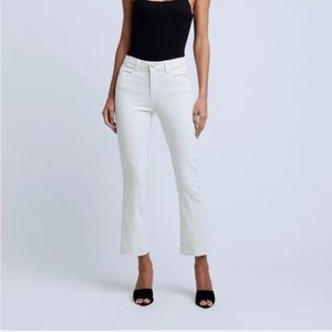 L'Agence Women's Kendra white High-rise Jeans